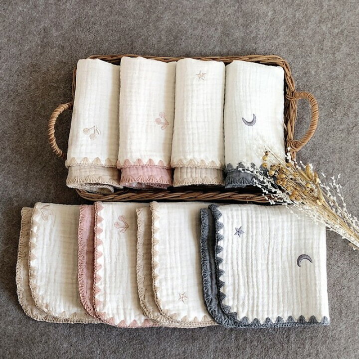 楽天市場】6重 ガーゼハンカチ プチギフト 刺繍 出産祝い ギフト  