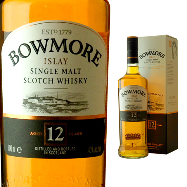 ボウモア 12年 700ml 40％ 箱入り 正規 1ケース 6本 （シングルモルト スコッチ ウイスキー） 送料無料 whisky_YBJ12X 