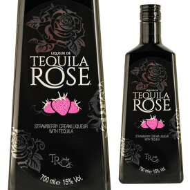 テキーラローズ ストロベリークリーム 15度 700ml 箱なし【テキーラ リキュール カクテル 苺 お酒 洋酒 ストロベリー イチゴ 酒 果実酒 いちご ご褒美 プレゼント ギフト フルーツ 果物 宅呑み クリスマス 忘年会 新年会 宅飲み 宴会 晩酌 】【ワインならリカオー】