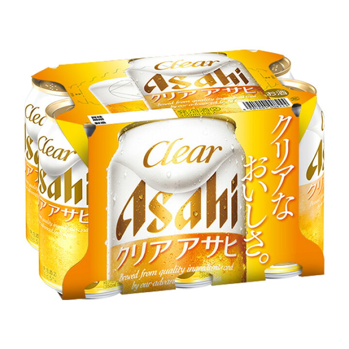 楽天市場】[6缶パック] アサヒ クリアアサヒ 350ml缶×6本[2月製造 