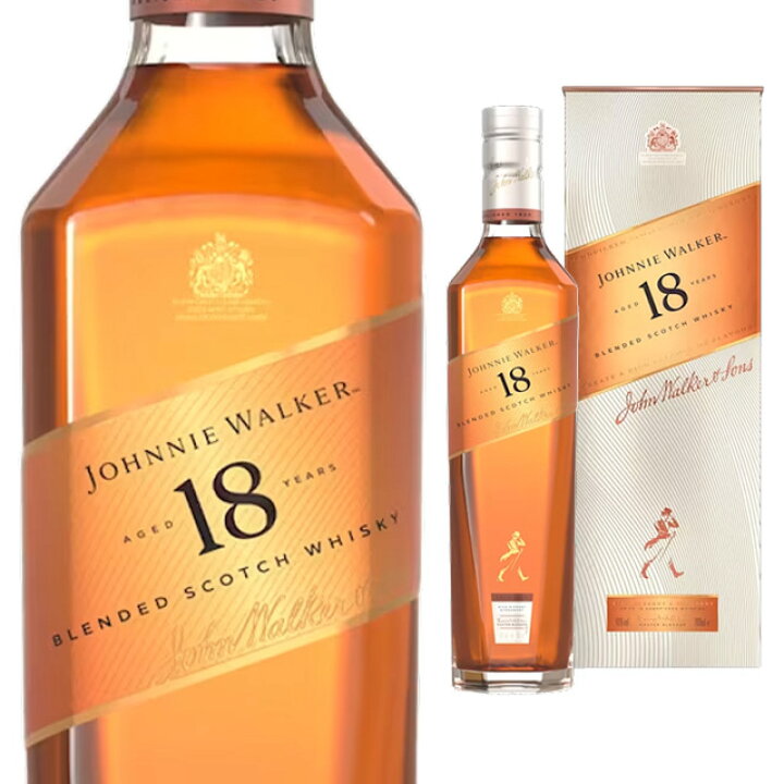 楽天市場】[箱入] JW 18年 40度 700ml ジョニーウォーカー う*さ様 知多 & ジョニーウォーカーセット