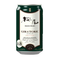 [ケース] 桜尾 ジン ジントニック 6度 350ml×24本 缶チューハイ SAURAO GIN TONIC 1個口2ケースまで対応…