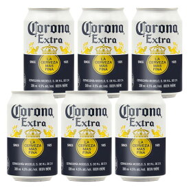 [バラ6缶] コロナ エキストラ 4.5度 330ml×6本 ビール 缶ビール 【 酒 お酒 海外ビール パーティー アウトドア 家飲み 宅飲み お取り寄せ ご当地ビール 宅呑み まとめ買い 缶 クラフトビール 飲み会 晩酌 プレゼント 】【ワインならリカオー】