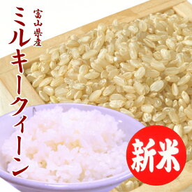【新米】令和7年 お米 送料無料 ミルキークイーン 玄米 5kg 富山県産 あす楽 安い 美味しい