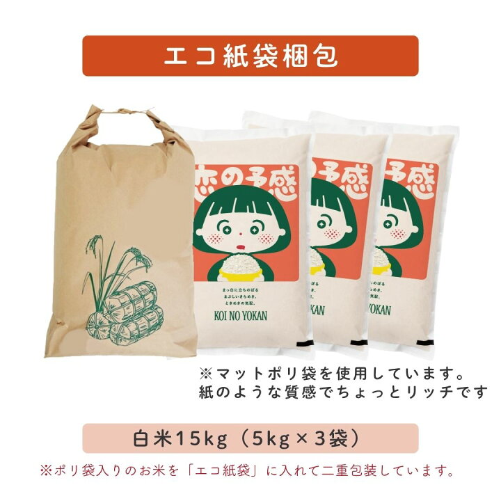 楽天市場】お米 白米 15kg 送料無料 恋の予感 広島県産 令和7年産 受注 