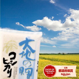 ★ラインお友だち追加クーポンで【6,980円!!】 ＼ コシヒカリ最安値挑戦中／ 米 10kg 送料無料 こしひかり 白米10キロ 【大地のコシヒカリ】 令和7年 受注精米 お米 10kg 送料無料 米10kg 送料無料 産地直送 低温精米 (北海道・沖縄・離島は別途送料追加)
