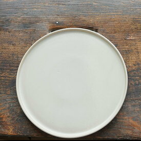 和食器 胡麻ペースト釉アイボリー 24cm おうちでシャルキュトリワンプレート フラットパスタ皿 大皿 和食器 和皿