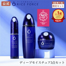 【楽天限定】パーフェクトケアセット | ディープモイスチュアローション ディープモイスチュアエッセンス ディープモイスチュアクリーム ミニ洗顔セット付 ライスパワー No.11α 医薬部外品 ライスフォース RICEFORCE 公式