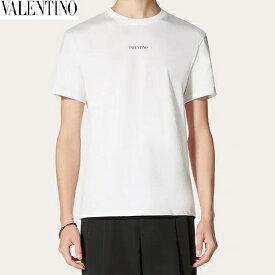 VALENTINO(ヴァレンティノ) Tシャツ【メンズ】【白/ホワイト】【VV3MG10V738A01】【ロゴ】【インナー】【ワンポイント】