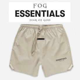 ESSENTIALSショーツ【Fear of god Essentials Tag Print】【メンズ】【クリーム】【モノグラム】【2021年春夏新作】【送料無料】