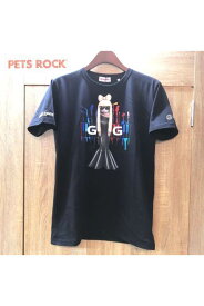 PETS ROCK(ペッツロック)半袖Tシャツ【BLACK/黒】【ユニセックス】【A0‐2503-21】【半袖】