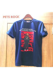 PETS ROCK(ペッツロック)半袖Tシャツ【NAVY/ネイビー】【ユニセックス】【A0‐2505-21】【半袖】