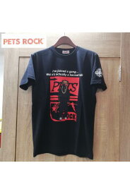 PETS ROCK(ペッツロック)半袖Tシャツ【BLACK/黒】【ユニセックス】【A0‐2505-21】【半袖】