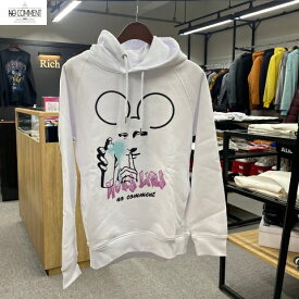 NO COMMENT PARIS(ノーコメントパリ)HOOD【NC-HDM.LTN313-1】【白/ホワイト】【パーカー】【ユニセックス】【送料無料】【17600円→14000円約20％オフ！！】