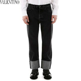 VALENTINO(ヴァレンティノ) VLTN デニムパンツ【メンズ】【黒/ブラック】【TV3DE00F606】【VLTN】【ロゴプリント】【デニム】【ワンポイント】