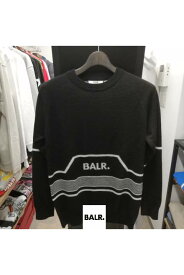 BALR(ボーラー)ニット【BLACK/ブラック/黒】【メンズ】【10460】【ロゴ】【長袖】【セーター】【ウール】