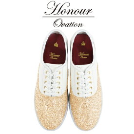 Honour Ovation(アナーオベーション)【メンズ】【白/ホワイト】【4000-White/Gold】【4000】【雑誌OCEANS・WOOFIN' 掲載ブランド】【金/ゴールド】【シューズ/ブーツ】【ユニセックス】【送料無料】