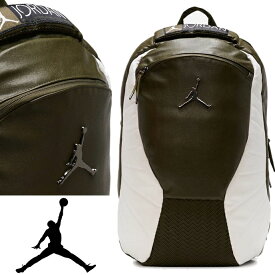 ◆アメリカからお取り寄せ◆【Jordan/ジョーダン/JORDAN BACKPACK 】◆ジョーダン 　ロゴ　Retro 12 レトロ　リュック ◆ カーキ ■ バスケ　ダンス　バックパック