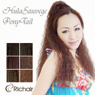 フラダンス フラソバージュポニーテールウィッグ（レディース 女性用 かつら WIG エクステ フラダンス HU…