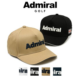 アドミラル ゴルフ キャップ 通気性 メンズ ADMB323F ベーシック Admiral 帽子 刺繍 スポーツ アウトドア ランニング マラソン ウォーキング カノコ サイズ調節可能[即日発送]