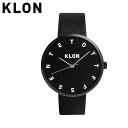 KLON 腕時計 レディース メンズ クローン おしゃれ 時計 ペア ペアウォッチ おそろい ブランド アナログ ギフト プレゼント ALPHABET TIME BLACK FRAME 40mm