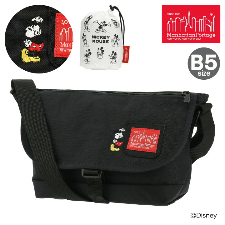美品 Manhattan Portage ミッキーマウス ショルダーバッグ Manhattan 