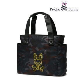 【全品10倍｜4/24 20時～期間限定】サイコバニー ゴルフ トートバッグ カートトート CAMO BUNNY メンズ レディース PBMG3FB5 Psycho Bunny | ゴルフバッグ ゴルフトート 迷彩 スポーツ 大容量 大きめ ロッカーバッグ 旅行[即日発送]