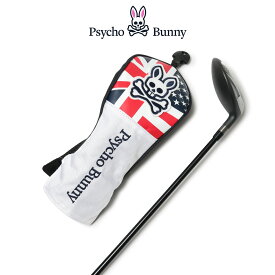 サイコバニー ゴルフ フェアウェイウッドカバー 200cc対応 ヘッドカバー メンズ PBMG3SH2 A/A FLAG Psycho Bunny[即日発送]