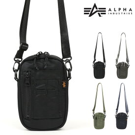 【全品10倍｜6/1 0時～24H限定】アルファインダストリーズ スマホショルダー メンズ 66020 ALPHA INDUSTRIES ショルダーバッグ スマホポーチ ミニポシェット ショルダーポーチ 斜め掛け[PO10]