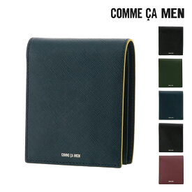 【全品10倍｜5/9 20時～期間限定】コムサメン 二つ折り財布 メンズ コール 6754 COMME CA MEN 牛革 本革 レザー 財布 折り財布 二つ折り ミニ財布 ミニウォレット 大容量