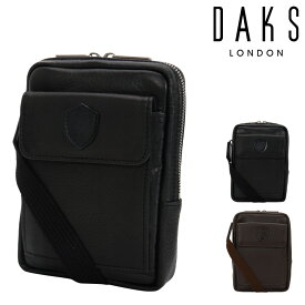 【全品10倍｜期間限定】ダックス ショルダーバッグ DA29215 DAKS メディスンバッグ 本革 2WAY メンズ[PO10]