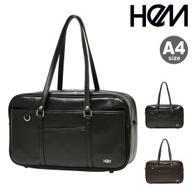 【全品10倍｜6/1 0時～24H限定】HeM スクールバッグ 合皮 ボストンバッグ トートバッグ A4 レディース39-71300 ヘム | 通学鞄 おしゃれ 通学 スクバ[即日発送][PO10]