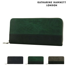 【全品10倍｜5/30 24時迄】キャサリンハムネット 長財布 本革 メンズ 490-50603 SCRUB スクラッチ KATHARINE HAMNETT ラウンドファスナー 牛革 レザー[PO10]