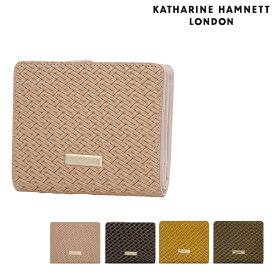 【全品10倍｜5/30 24時迄】キャサリンハムネット ロンドン 二つ折り財布 バスケット KHP-592 KATHARINE HAMNETT LONDON 牛革 レディース