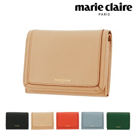 【全品10倍｜5/30 24時迄】マリクレール 二つ折り財布 ミニ財布 カルーゼル レディース 88649 marie claire | 牛革 本革 レザー[春財布][即日発送][PO10]