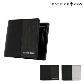 【全品10倍｜期間限定】パトリックコックス 二つ折り財布 エンボスレザーコンビネーション PXMW0PS2 PATRICKCOX 札入れ 本革 メンズ レディース