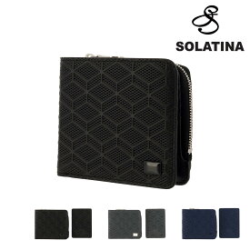 【全品10倍｜5/30 24時迄】【SALE】ソラチナ 二つ折り財布 メンズ SW70053 SOLATINA | ミニ財布 本革 牛革 イタリアンレザー パスケース付[PO10][春財布][即日発送]