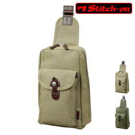 ステッチオン ボディバッグ 帆布豊岡鞄シリーズ メンズ 52195 日本製 Stitch-on | 豊岡 10号帆布[PO10]