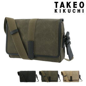 【5/25 抽選で最大100％Pバック＋全品10倍】タケオキクチ ショルダーバッグ メンズ クラプトン 125103TAKEO KIKUCHI | 牛革 本革 レザー