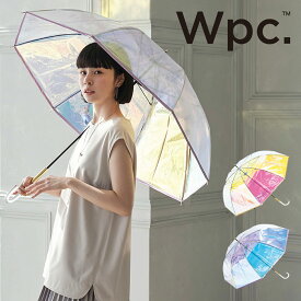 【5/25 抽選で最大100％Pバック＋全品10倍】Wpc. 傘 パイピングシャイニー 雨傘 長傘 ビニール傘 グラスファイバー レディース PT-028 PT-029 おしゃれ かわいい[PO10][即日発送]