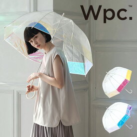 【全品10倍｜6/1 0時～24H限定】Wpc. 傘 バードケージシャイニー 雨傘 長傘 オーロラ傘 ビニール傘 グラスファイバー レディース PT-031 PT-032 おしゃれ かわいい[PO10][即日発送]