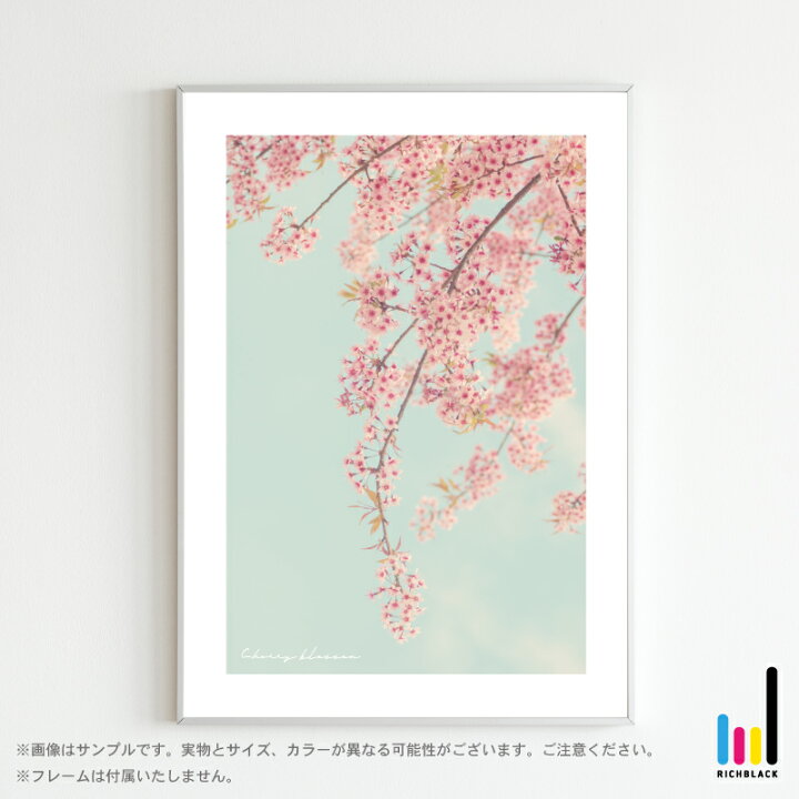 楽天市場】桜 アート プリント ポスター [ A3 ]さくら cherry blossom 