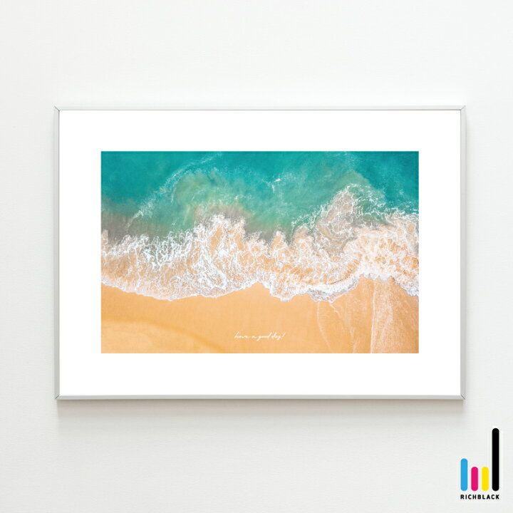 楽天市場 Have A Good Day 海 アート ポスター ヤシの木 椰子の木 波 砂浜 ビーチ サーフ Surf サーフィン ハワイアン バリ 写真 玄関 ウェルカム ウェルカムボード 海外 インテリア 雑貨 シンプル 壁掛け フレーム パネル 大きい 特大 おしゃれ かっこいい