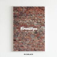 BROOKLYN レンガ インテリア 写真 ポスター [ A2 ]ニューヨーク ブルックリン ブルックリンスタイル レト…