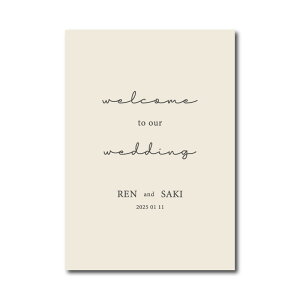 Welcome to our wedding |X^[ A4 TCY  EFfBO EFJ{[h IWi A[g EFJ Vv i` mg[ _  킢