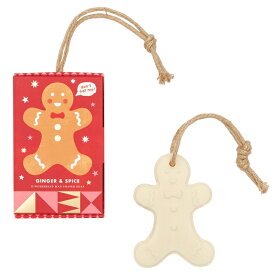 【数量限定/Xmas】CASTELBEL（キャステルベル）クリスマスコレクション ロープ付きソープ（固形石鹸）【ジンジャーブレッドソープ】ポルトガル製 固形石けん 固形ソープ 手洗い 洗面所 せっけん オーナメント 冬 プレゼント交換 天然成分 安全 安心