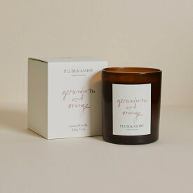PLUM＆ASHBY（プラム＆アシュビー）【フレグランスキャンドル】アロマキャンドル イギリス製 ソイワックス 大豆 ビーガンフレンドリー ヴィーガン 安全 安心 イングランド 英国 フレグランス アロマ 高級 女性 男性 ギフト プレゼント 贈り物