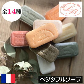 サボネリー【ベジタブルソープ（固形石鹸）】SAVONNERIE DE BORMES フランス製 固形ソープ 固形せっけん 固形石けん 手洗い 植物性 植物由来 優しい 子供 こども 香り アロマ 自然 女性 男性 ギフト プレゼント 贈り物 プチギフト