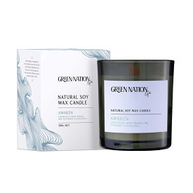 GREEN NATION LIFE（グリーンネイションライフ）【ウッドウィックソイキャンドル】オーストラリア製 ヴィーガンフレンドリー アロマキャンドル エッセンシャルオイル配合 人気 プレゼント 女性 ギフト 贈り物 男性 誕生日 オシャレ