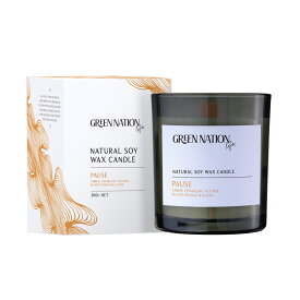 GREEN NATION LIFE（グリーンネイションライフ）【ウッドウィックソイキャンドル】オーストラリア製 ヴィーガンフレンドリー アロマキャンドル エッセンシャルオイル配合 人気 プレゼント 女性 ギフト 贈り物 男性 誕生日 オシャレ